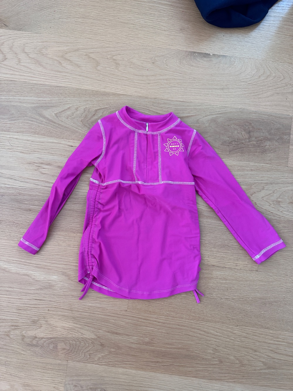 Mott50 UPF Toddler Girls' Long-Sleeve Swim Tunic Dress - Bright Magenta